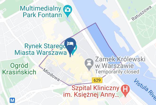 Warsaw - Rynek Starego Miasta Strona Kollataja Maps