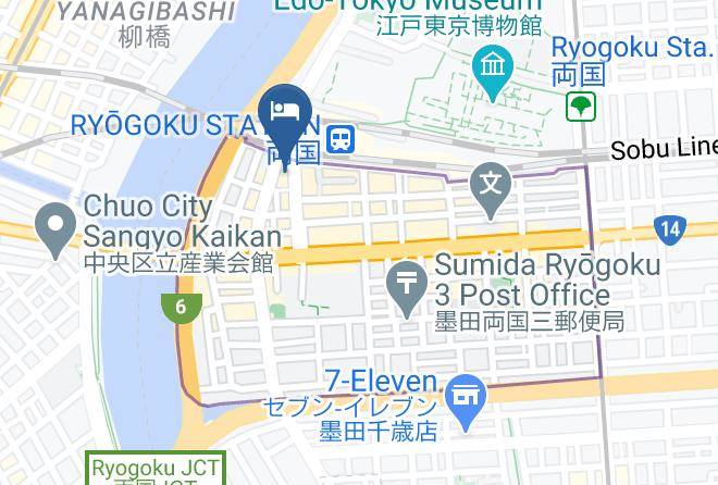 Sumida Ward - Ryogoku River Hotel Maps