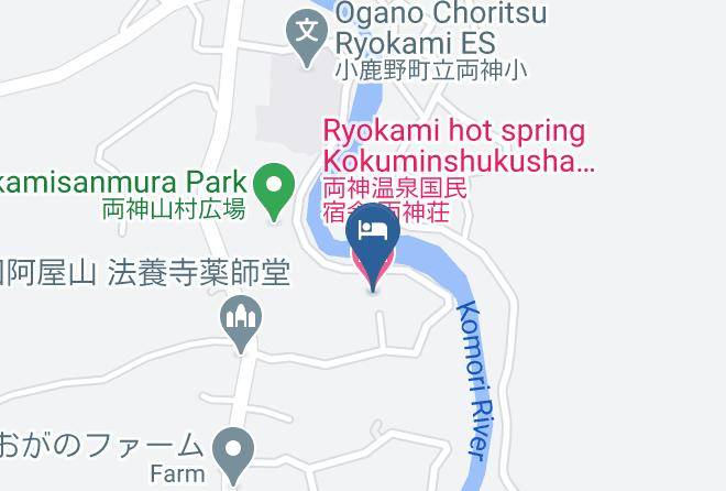 Ogano Townchichibu District - Ryokami Hot Spring Kokuminshukusha Ryokamisho Maps