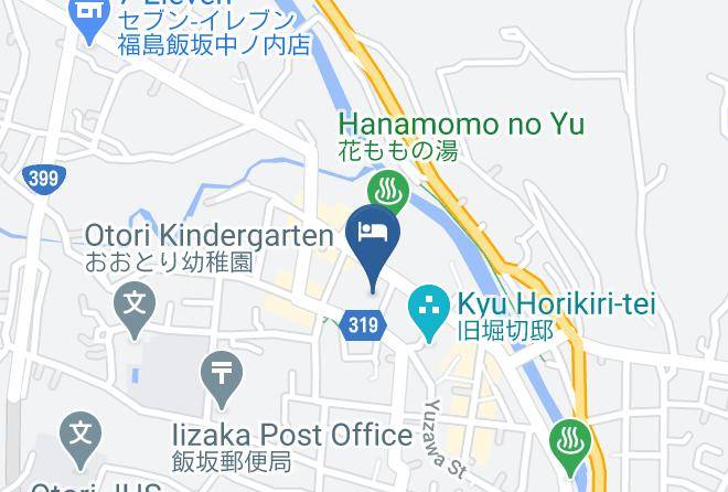 Fukushima City - Ryokan Aoba Maps