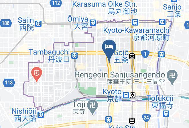 Kyoto City Shimogyo Ward - Ryokan Chidori Maps