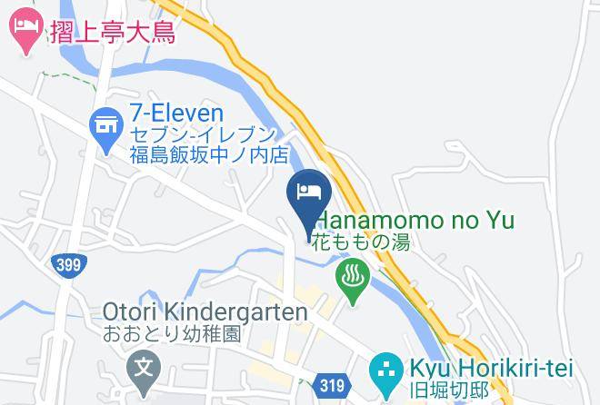 Fukushima City - Ryokan Chitose Maps