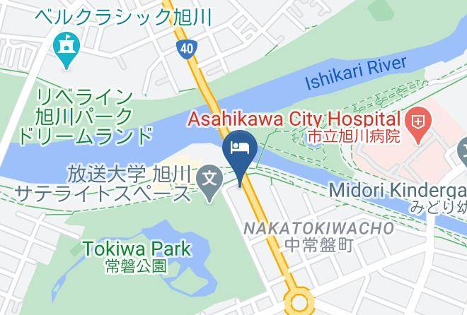 Asahikawa City - Ryokan Fujien Maps