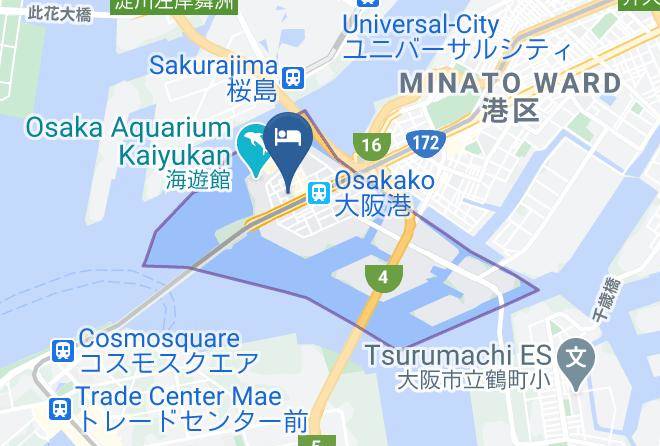 Osaka City Minato Ward - Ryokan Fukuya Maps