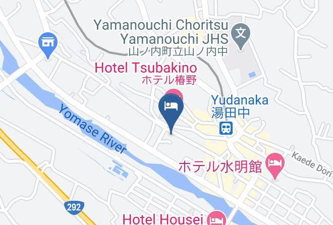 Yamanouchi Townshimotakai District - Ryokan Hakura Maps