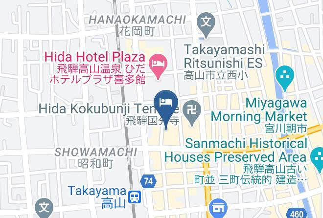 Takayama City - Ryokan Kaminaka Maps