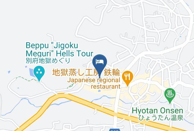 Beppu City - Ryokan Kiraku Maps