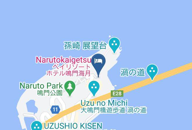 Naruto City - Ryokan Koen Mizuno Maps