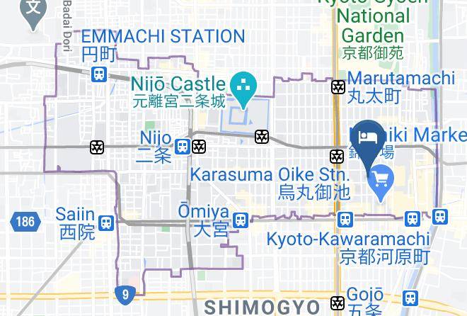 Kyoto City Nakagyo Ward - Ryokan Kohro Maps