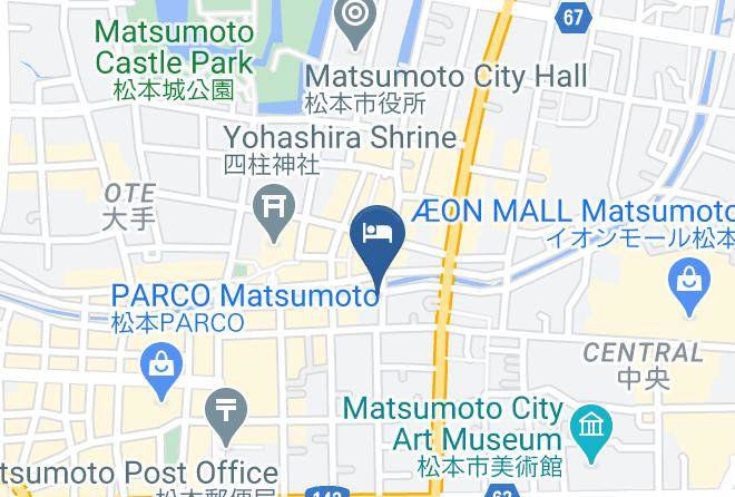 Matsumoto City - Ryokan Marumo Inn Maps