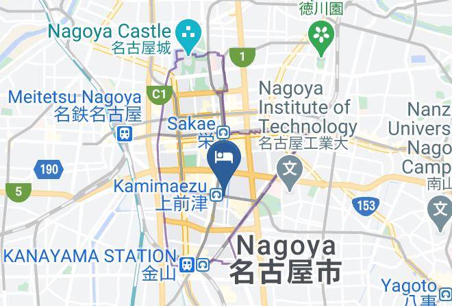 Nagoya City Naka Ward - Ryokan Meiryu Maps