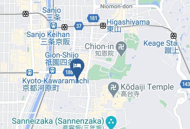 Kyoto City Higashiyama Ward - Ryokan Murasaki Maps