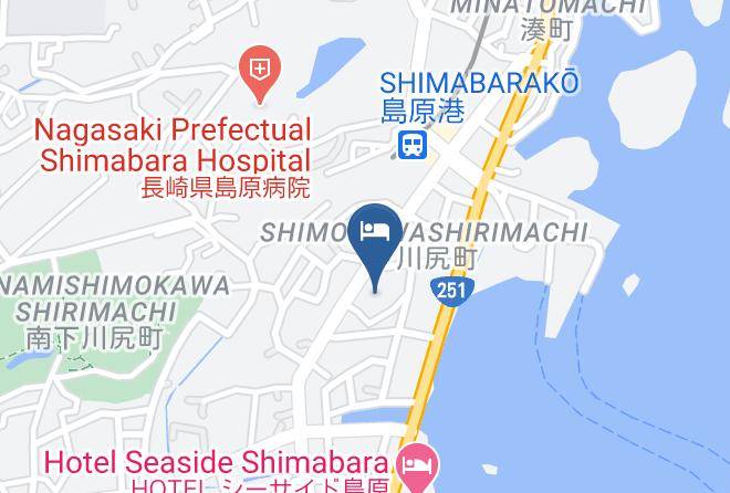 Shimabara City - Ryokan Nakashimaso Maps