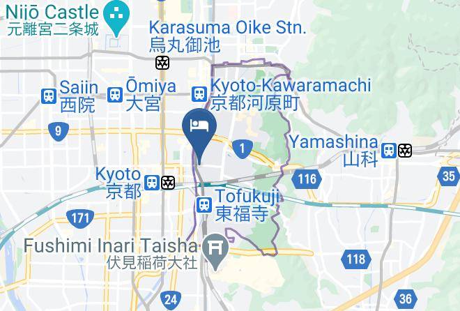 Kyoto City Higashiyama Ward - Ryokan Ohto Maps