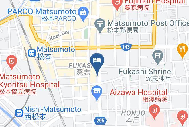Matsumoto City - Ryokan Onishiso Maps