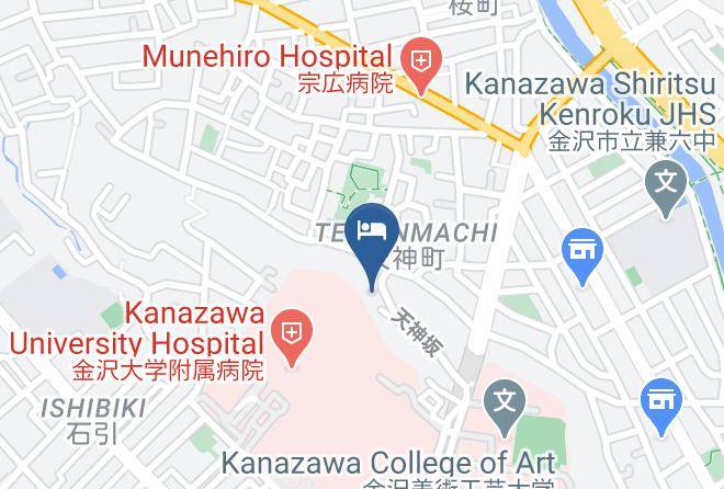 Kanazawa City - Ryokan Ryokusoune Maps