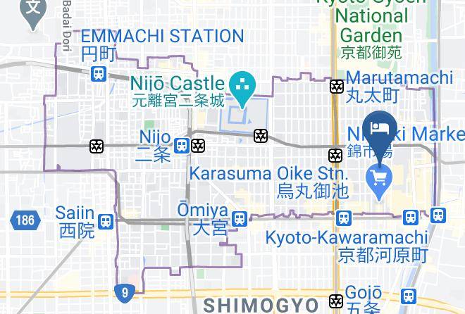 Kyoto City Nakagyo Ward - Ryokan Sanga Maps