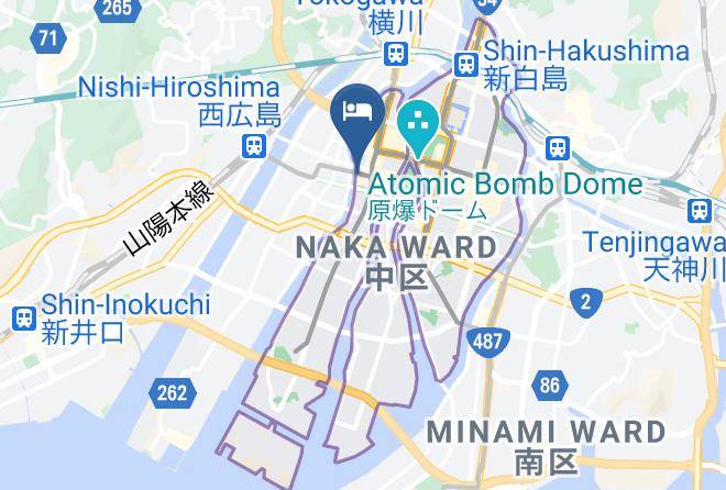 Hiroshima City Naka Ward - Ryokan Sansui Maps