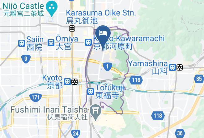 Kyoto City Higashiyama Ward - Ryokan Sasaki Maps