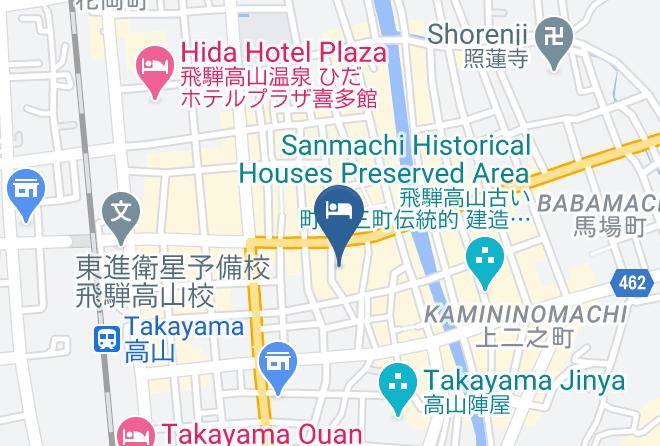 Takayama City - Ryokan Seiryu Maps
