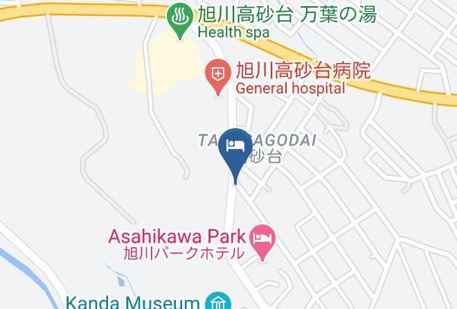 Asahikawa City - Ryokan Sensyoen Maps