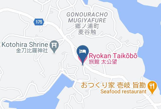 Iki City - Ryokan Taikobo Maps
