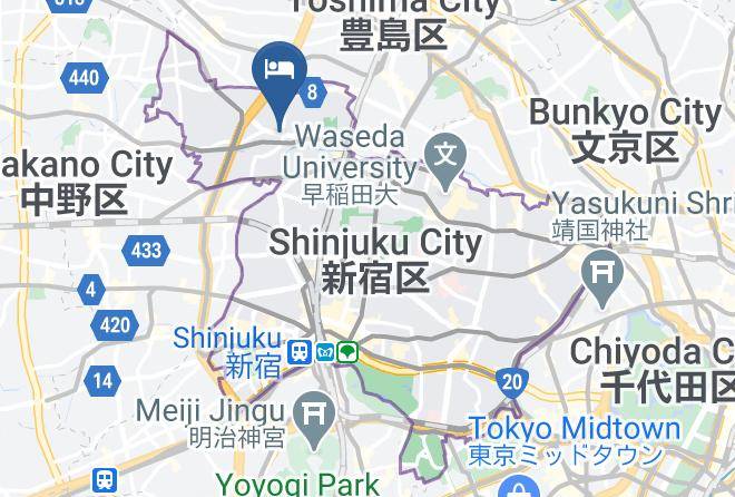 Shinjuku Ward - Ryokan Takemine Maps