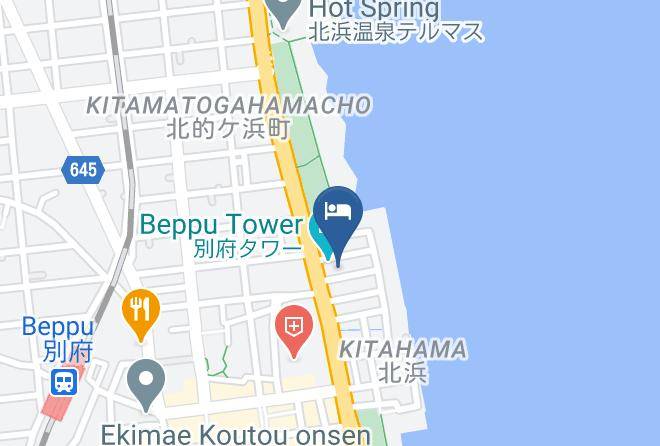 Beppu City - Ryokan Takenoi Maps