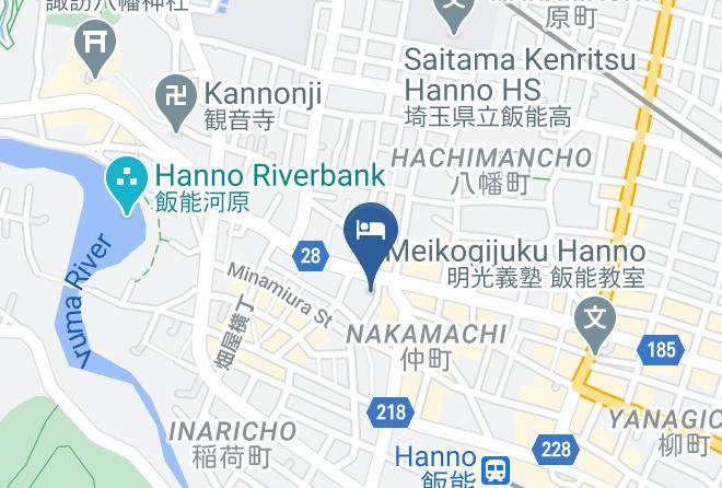 Hanno City - Business Hotel Ogawa Maps