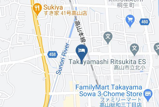 Takayama City - Ryokufuen Kiyoharu Maps