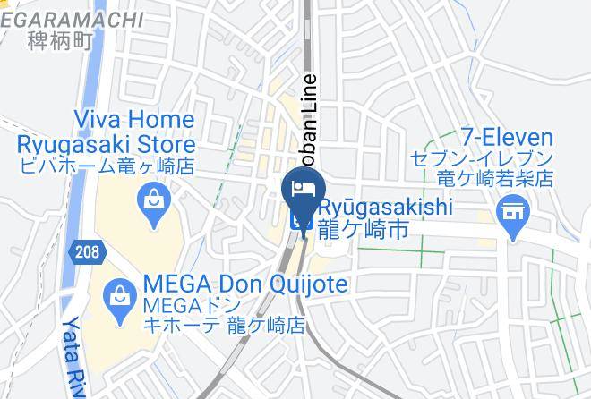 Ryugasaki City - Ryugasaki Plaza Hotel Annex Maps