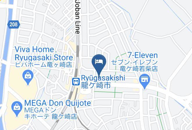 Ryugasaki City - Ryugasaki Plaza Hotel Maps