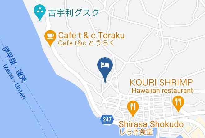 Nakijin Vil Kunigami District - Ryukyu No Ie Kouri Island Bbq Garden Maps