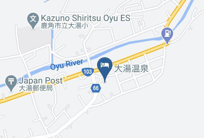 Kazuno City - Ryumontei Chiba Ryokan Maps