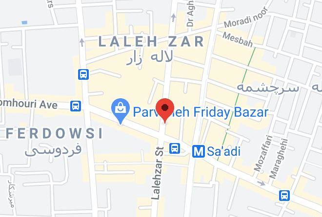 Tehran - Saadi Hotel Maps