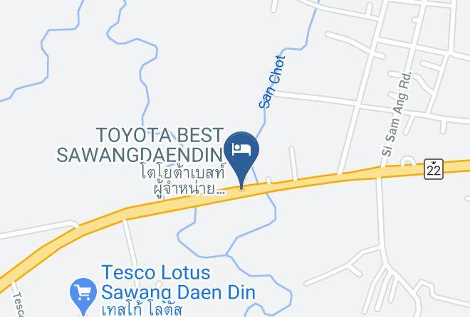 Amphoe Sawang Daen Din - Sabaidee Resort Maps