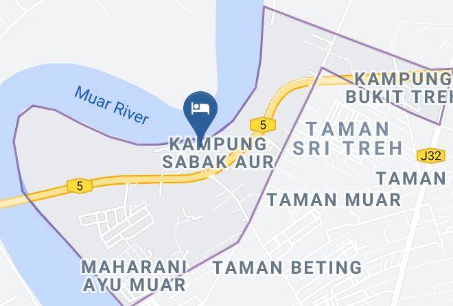 Muar District - Sabak Awor Resort Maps