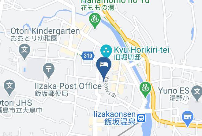Fukushima City - Sabako Ryokan Maps