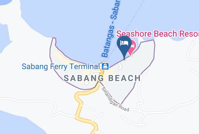 Oriental Mindoro - Sabang Inn Beach Resort Maps