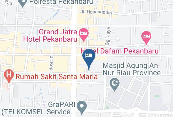 Pekanbaru - Sabrina Hotel Sisingamangaraja Maps