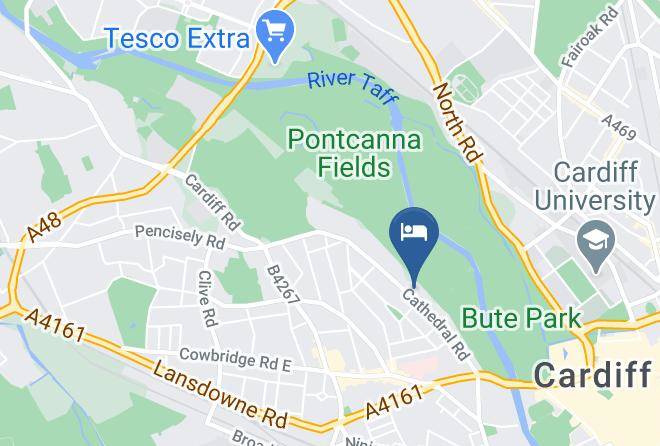 Cardiff - Saco Cardiff Cathedral Road Maps