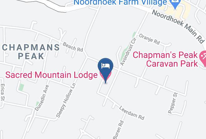 City Of Cape Town - Sacred Mountain Lodge Maps