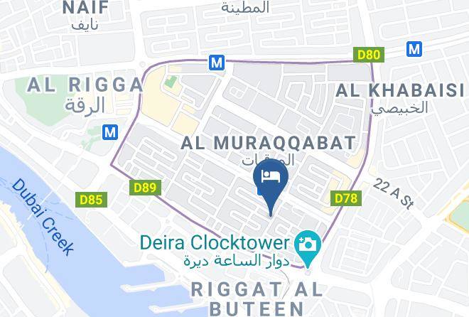 Dubai - Sadaf Delmon Hotel Maps