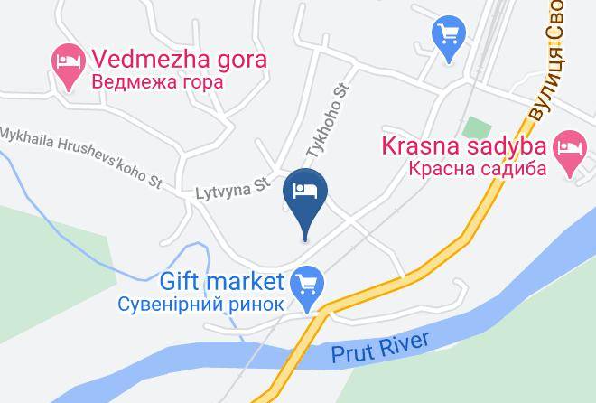 Yaremcha - Sadyba Hutsulka Ksenya Maps