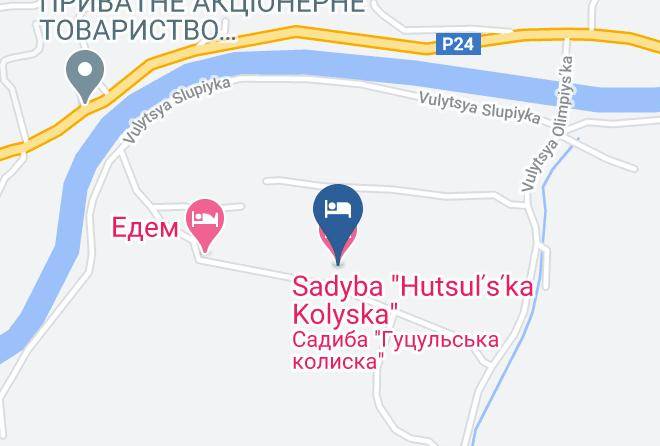 Verkhovyna Raion - Sadyba Hutsulska Kolyska Maps