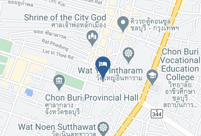 Mueang Chonburi District - Saeng Thong Hotel Maps