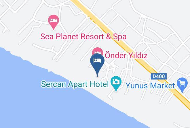 Manavgat - As Queen Beach Hotel Maps