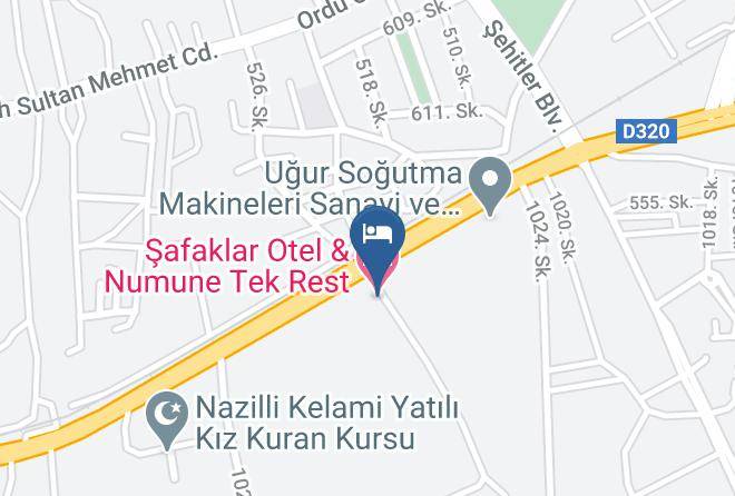 Nazilli - Safaklar Otel & Numune Tek Rest Maps