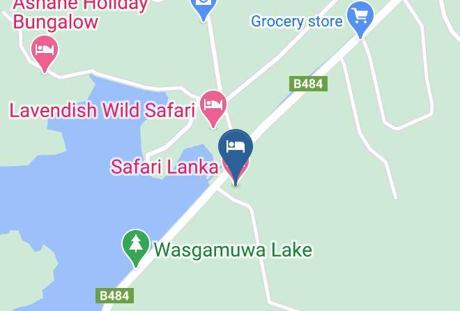 Safari Lanka Hotel Map