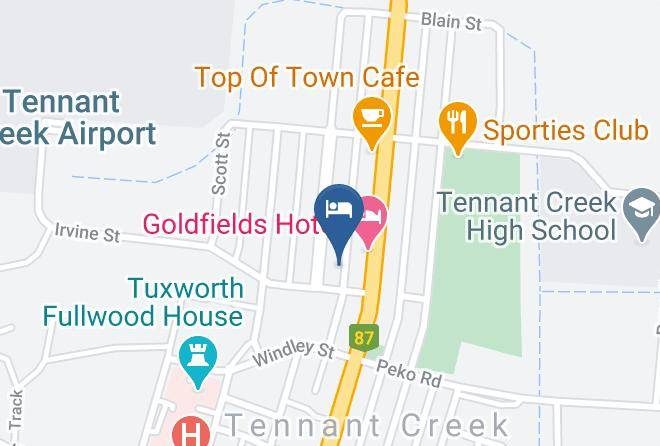 Safari Lodge Motel Map